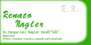 renato nagler business card
